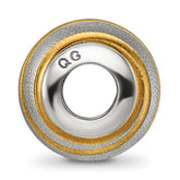 Sophia Jewelers Gold-Plated Sterling Silver 925 Hollow Laser-Cut Bead